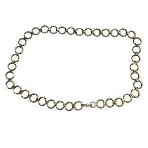 Biker Fetish Silver Chain Link Belt